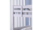 3ft standard single Bedford, childs white wood wooden bunk bed frame 2